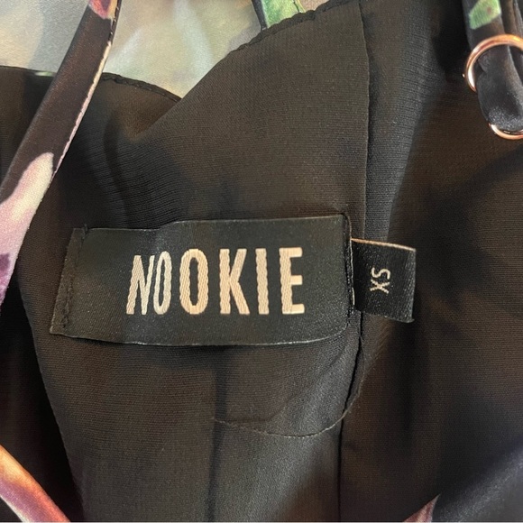 New! Nookie Simone Floral Print Frill Asymmetrical Maxi Dress 37677 - Picture 8 of 12